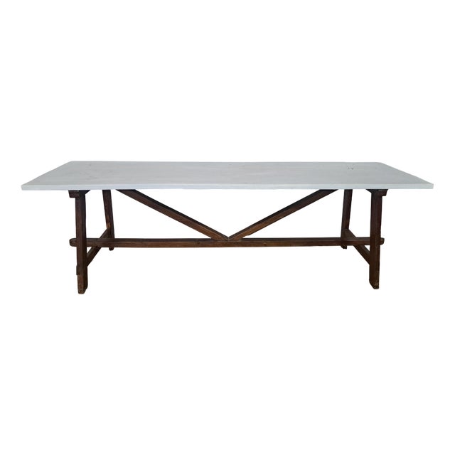 Rustic Console Table, 1980s For Sale