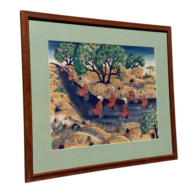 Hell's Angels by Billie Hutt (American, 1927 - 2007) Signed by the artist, dated 1992 A group of nuns on bicycles riding...