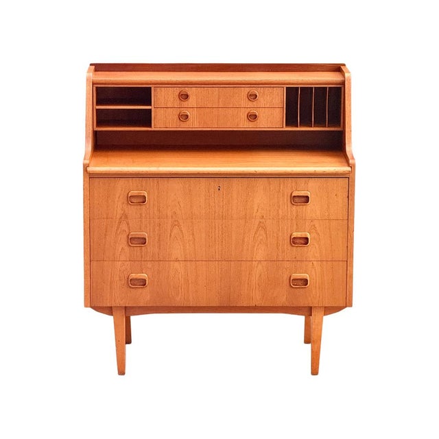 Pull-Out Writing Top Secretary by Egon Ostergaard for Svensk Möbelindustri, 1960s For Sale - Image 9 of 13