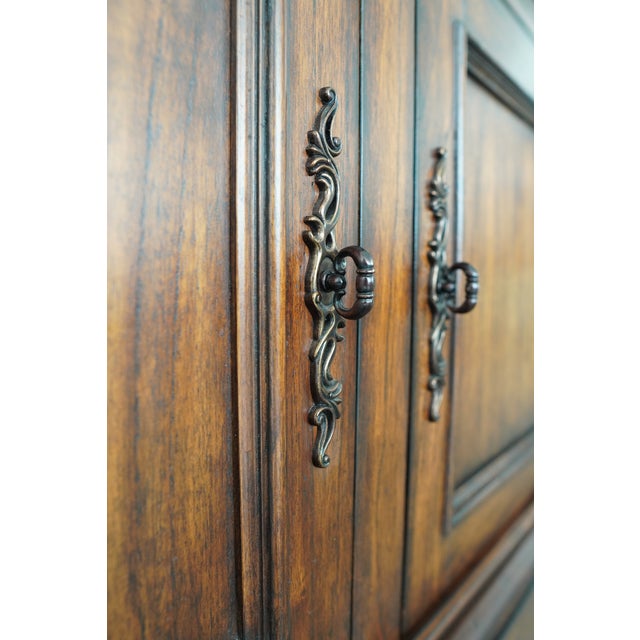 Ambella Home Collection Carved Wood Freestanding Bar For Sale - Image 13 of 18