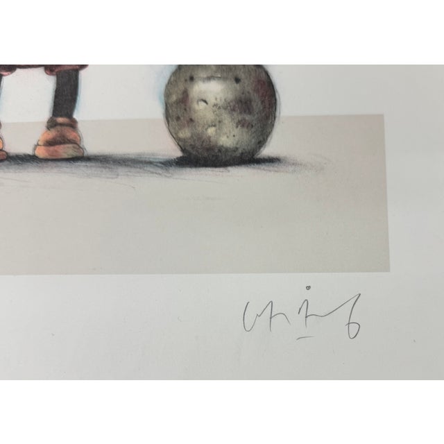 Late 20th Century Cousins I Mid-Century Modern Lithograph For Sale - Image 4 of 6