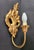 An exceptional pair of elegant antique rocaille wall lamps, gilded wood with a beautiful original patina, hand-carved,...