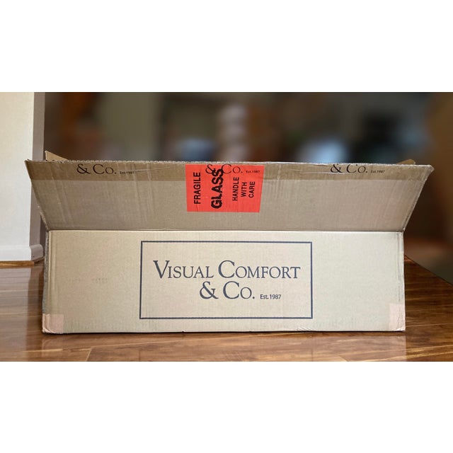 Kelly Wearstler for Visual Comfort Covet 24" Alabaster Bath Light in Antique-Burnished Brass For Sale - Image 14 of 18