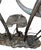 Metal LaBarge Bronze Crane & Lily Pad Glass Top Console Table. u.s.a Late 20th Century For Sale - Image 7 of 10