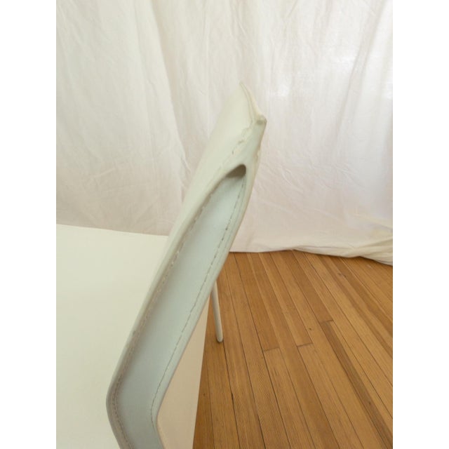 Early 21st Century Nuevo Colter Dining Chair in White Leather For Sale - Image 5 of 7