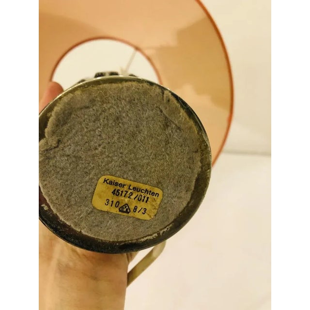 Silver-Plated Table Lamp from Kaiser Idell / Kaiser Leuchten, 1970s, in Good conditions. Designed 1960 to 1969 This piece...