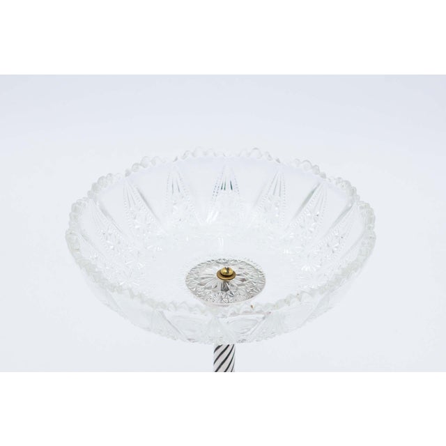 Fruit Bowl Centerpiece in Cut Glass For Sale - Image 3 of 5