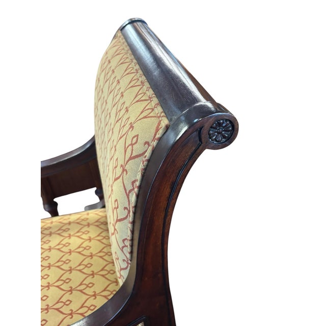 Traditional Vintage Neo-Classical Empire Drexel Heritage Arm Chair For Sale - Image 3 of 11