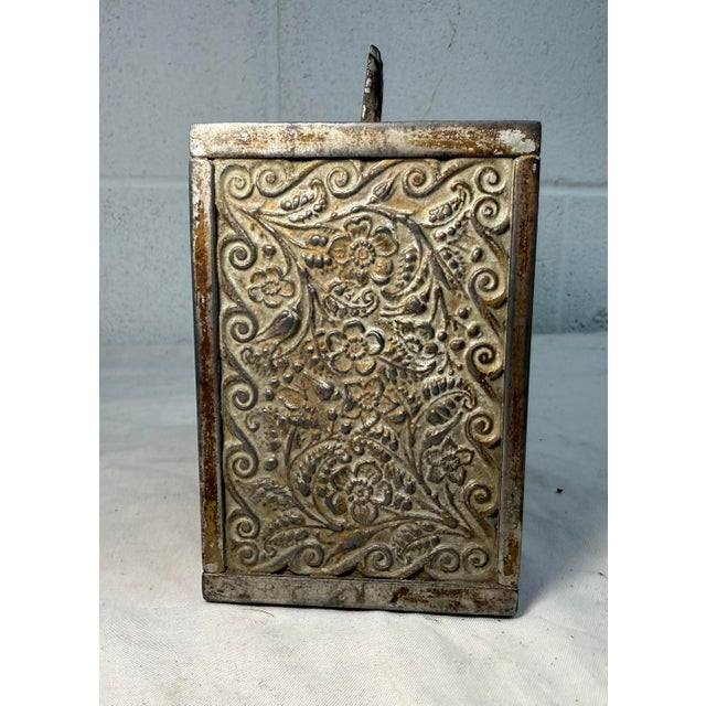 Gray Large Antique j.e. Stevens Kodak Cast Iron Ornate Coin Still Safe With Key For Sale - Image 8 of 12