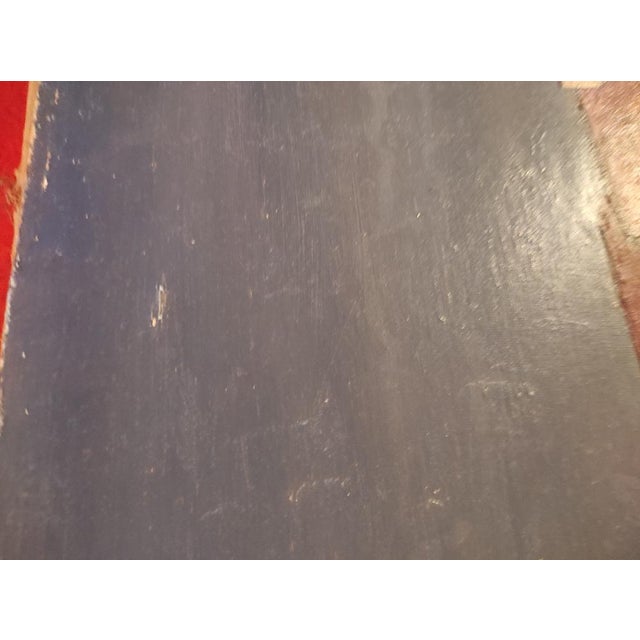 Lahour, French Landscape, Oil Painting on Canvas, 1964, in Worn conditions. Designed 1960 to 1969 This piece has an...