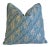 French Provincial Beautiful Italian Mariano Fortuny Jupon Bouquet Feather/Down Pillow 21" Square For Sale - Image 3 of 5