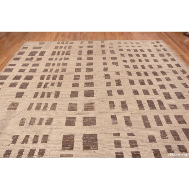 Textile Nazmiyal Collection Modern Tribal Geometric Area Rug For Sale - Image 7 of 8