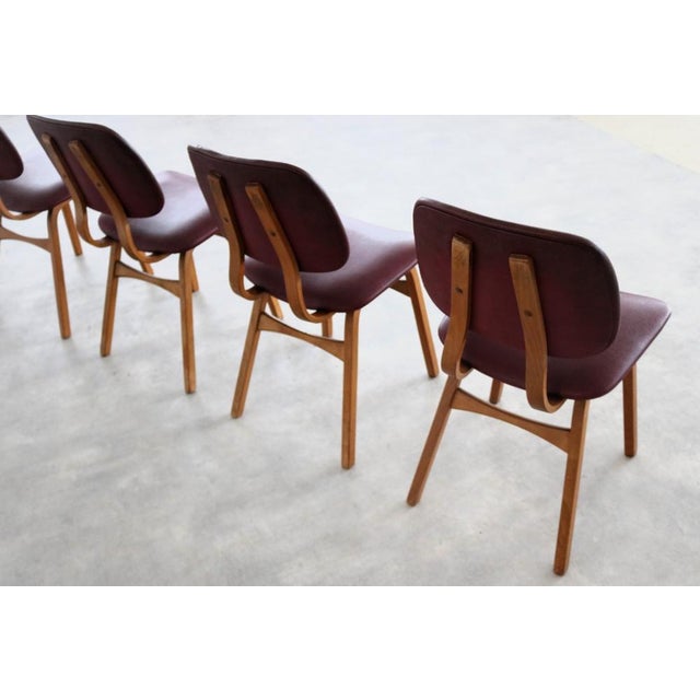 Wood Vintage Dining Chairs, 1960s, Set of 4 For Sale - Image 7 of 9