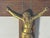 Art Deco Art Deco Crucifix: Gold Gilt Jesus, Walnut Cross (9.75" Tall) For Sale - Image 3 of 9