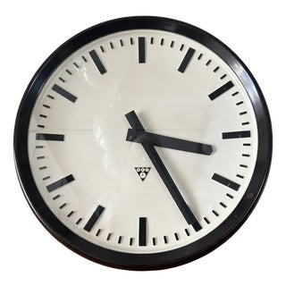Large Czech Bakelite Office Clocks from Pragotron, 1950s For Sale