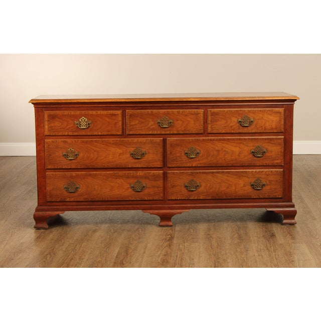 Baker Milling Road Georgian Style Walnut Long Dresser For Sale - Image 15 of 18
