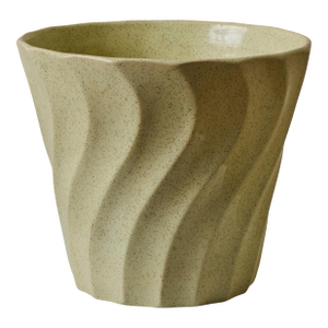 Mid-Century Speckle Glazed Mint Ceramic Bauer Planter