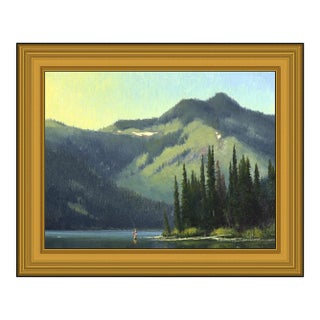 Late 20th Century Cold Lake in the Mountains, Jeff Walker For Sale