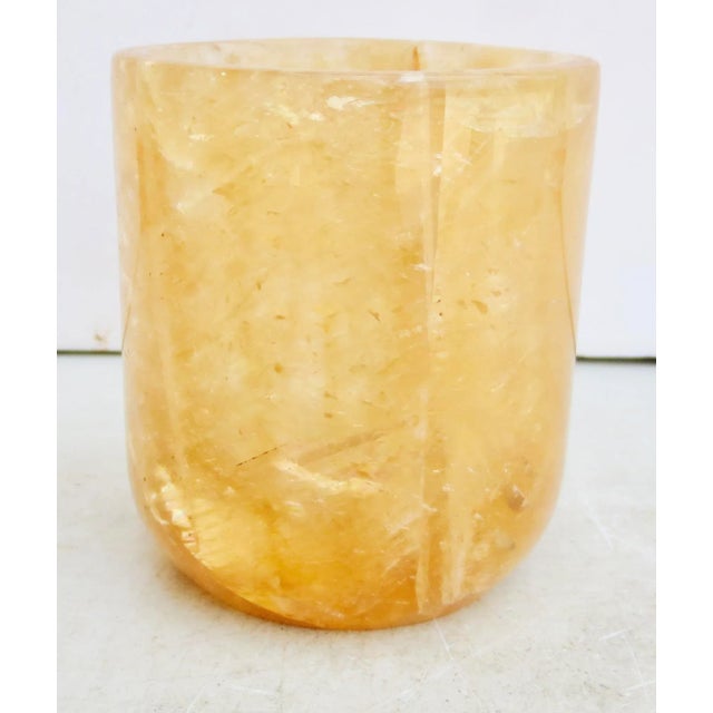 Stone Rock Crystal Votive Cup For Sale - Image 7 of 9