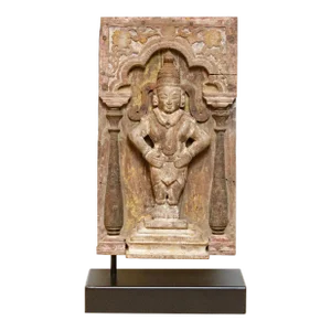 18th Century Carved Vishnu Temple Carving