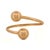 Dual Orb Gold Cuff Bracelet For Sale In Miami - Image 6 of 6
