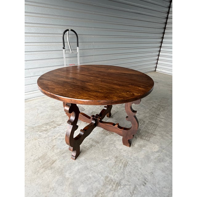 Antique Spanish Revival Round Table For Sale - Image 10 of 12