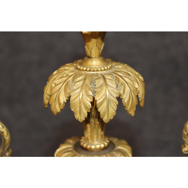 Pair French Louis XV Style Bronze Ormolu & Rock Crystal Lamps For Sale In Philadelphia - Image 6 of 14