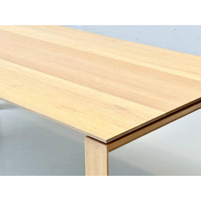 Large Dining Table in Knotted Oak with Integrated Insert Leaf from Seetal Swiss For Sale - Image 4 of 18