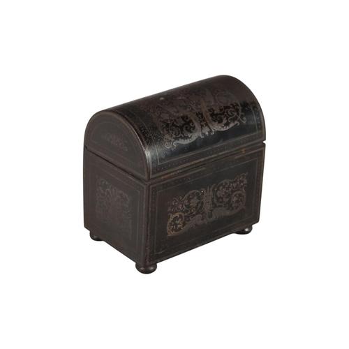 Neo-Renaissance Hand Decorated Iron Jewelry Box For Sale - Image 9 of 9
