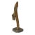 Wood Chinese Cypress Wood Carved Irregular Shape Happy Buddha Statue For Sale - Image 7 of 7