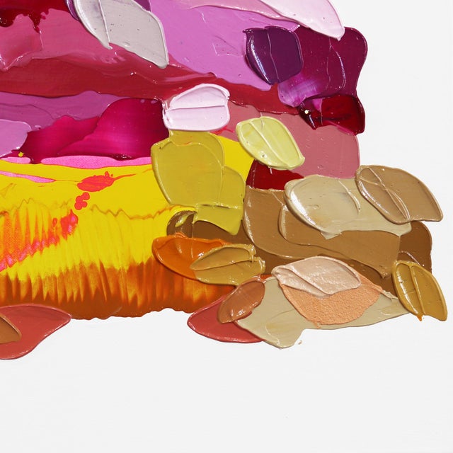 2020s This Is Up - Impasto Thick Paint Colorful Abstract Painting Original Artwork by Shiri Phillips For Sale - Image 5 of 9