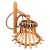Mid-Century Rattan & Bamboo Sconce in the style of Louis Sognot, Italy, 1960s For Sale - Image 10 of 10