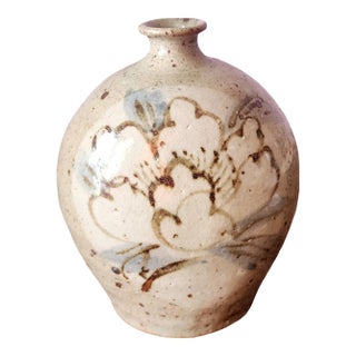 Vintage Hand Thrown Studio Stoneware Art Vase, Possibly Japanese, 1970s For Sale