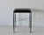 Chrome X Base Upholstered Stool Vintage Mid-Century Modern. Perfect size as a stool or ottoman. In good vintage condition...