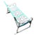 1950s 1950s Woodard Style 3 Seat Steel & Aluminum Scrolling Garden Sofa Bench For Sale - Image 5 of 11