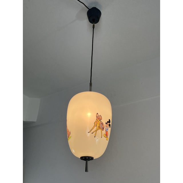 Disney Pendant Lamp in Opaline Glass attributed to Doria Leuchten, 1960s For Sale - Image 12 of 18