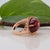 Metal 12Ct Star Ruby Ring With Natural Diamond Accents: Solid 14k Gold, Size 6.75 For Sale - Image 7 of 9