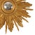 Vintage Convex Sunburst Mirror in Gilt Wood, 1950s For Sale - Image 6 of 17