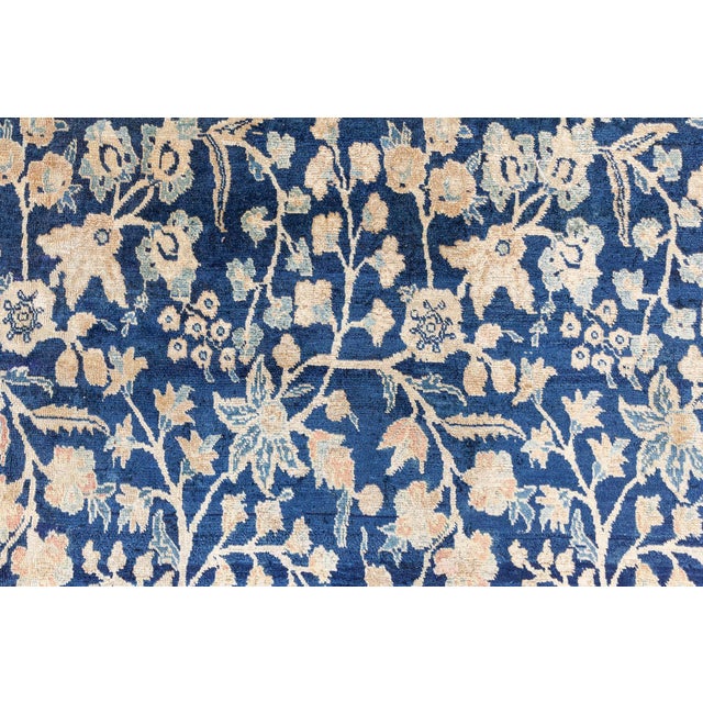 Persian Authentic Persian Tabriz Handmade Wool Carpet For Sale - Image 3 of 9