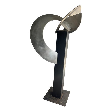 Abstract Steel Sculpture by Alexander Ketele For Sale