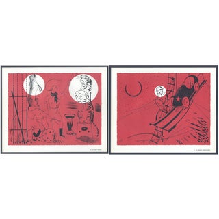 1944 Lithographs - Circus: # 48 & 71 - A Pair For Sale