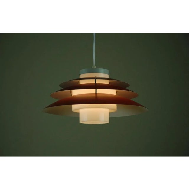 Plastic Trenta Pendant by Bent Karlby for Lyfa, Denmark, 1960s For Sale - Image 7 of 12