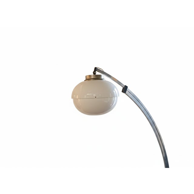 Silver Arc Floor Lamp, 1970s For Sale - Image 8 of 9