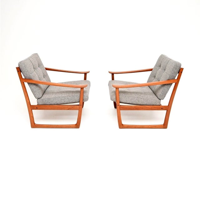 Mid-Century Modern Danish Teak Armchairs by Peter Hvidt and Orla Mølgaard-Nielsen for France & Søn, 1960s, Set of 2 For Sale - Image 3 of 9