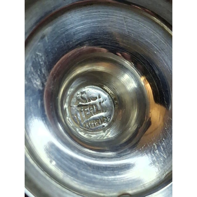 Vintage Mexican Sterling Silver Judaica Kiddush Cordial Cups Star of David Grapes Art Mexico 53g - Set of 5 For Sale - Image 16 of 18