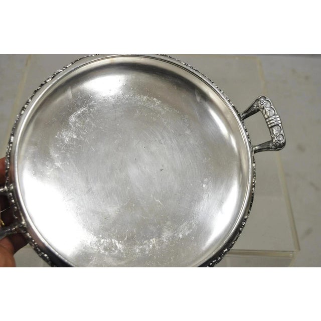 Silver Early 20th Century Reed & Barton Victorian Silver Plated Round Lidded Twin Handle Serving Dish For Sale - Image 8 of 12