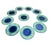 Set of 10 Made in Italy Coastal Starfish Buffet-Charger Plates For Sale - Image 4 of 9