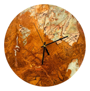 Brown Onyx Wall Clock by Forzini