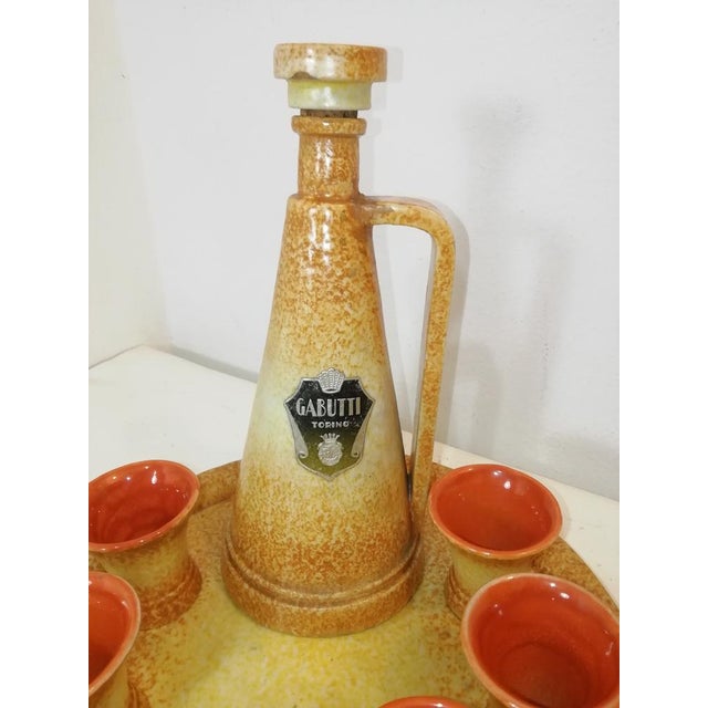 Ceramic set designed by Ivos Pacetti for the La Spiga factory in Albisola, where he served as artistic director. The set...