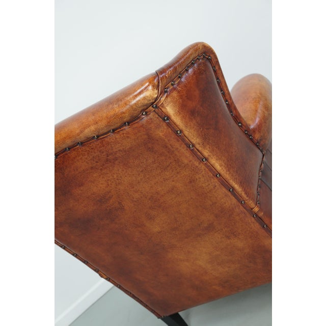 Vintage Dutch Club Chair in Cognac Leather, 1970s For Sale - Image 18 of 18